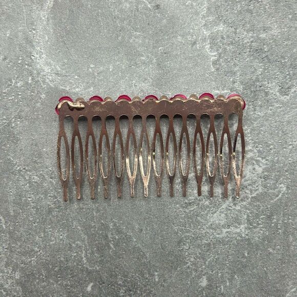 Gold Rose Floral Hair Comb Hair Pin Accessory Gift For Her main image 7